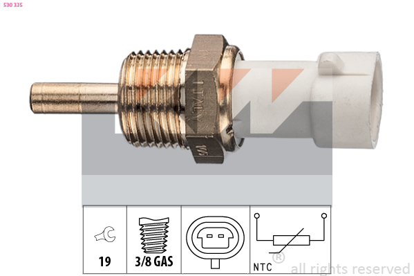 Senzor,temperatura lichid de racire 530 335 KW
